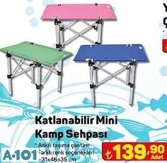 KATLANABİLİR MİNİ KAMP SEHPASI